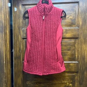 Susan Graver puffed vest with zipper pockets. Worn once. Size extra small.